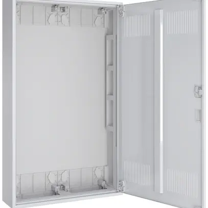 Coffret vide AP Pragma a.porte a.fentes blanc 2 champs 6 rangées 550×950×160mm 