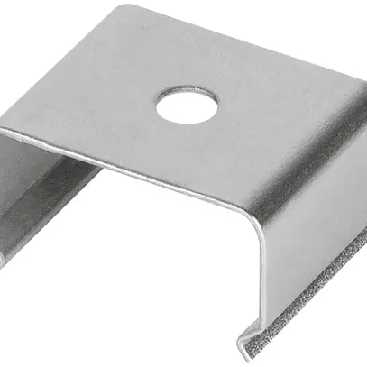 Clip de fixation LDV PM01/MB, pour profilé à rebord PM01, argent 
