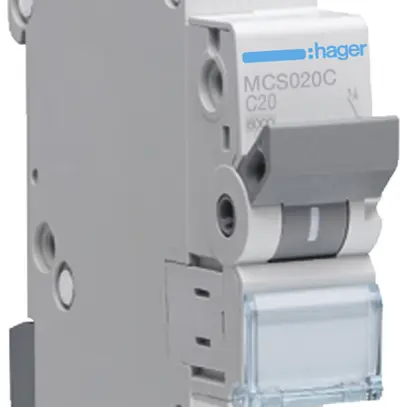 Disgiuntore Hager MCB quickconnect 1P 230V tipo C 20A Icn 6kA 1UM 