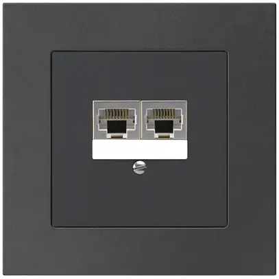 Scatola INC kallysto.pro 2×RJ45s separato CUC nero 