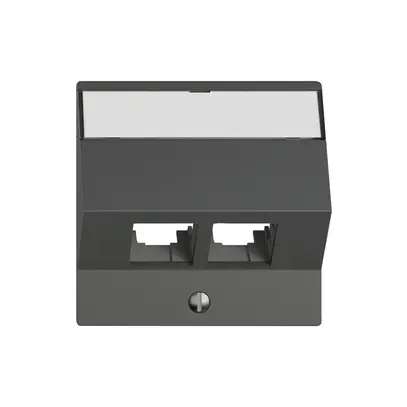 Kit di montaggio EDIZIO.liv EASYNET S-One SNAPFIX® inclinato per 2×RJ45 grs 