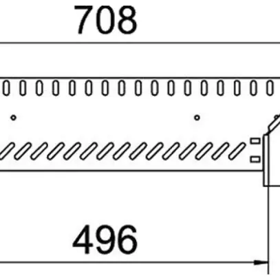 Uscita a T BET RAA 85×500mm acciaio zincato a nastro 
