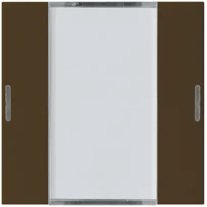 Frontset Hager kallysto LED 2×KNX systemlink/easylink braun 