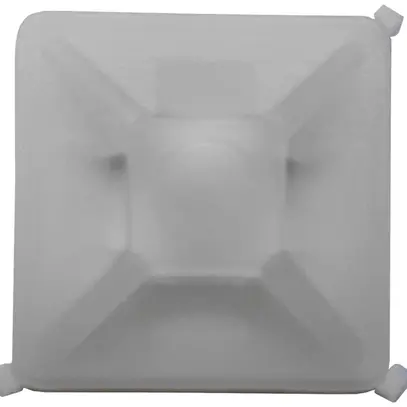 Base di fissaggio per viti 27×27mm bianco 