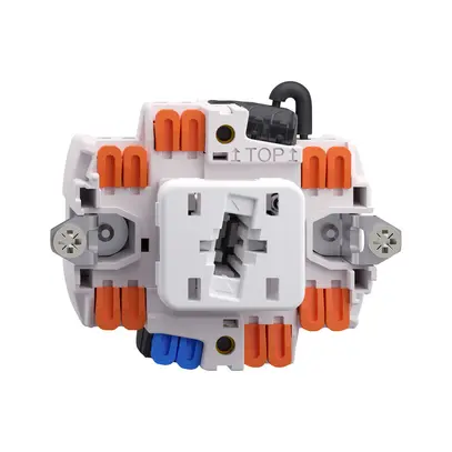 Inserto interrut.pulsa.lumi.FH 6/1L orient. LED blu 