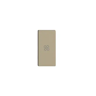 Pulsante 1/2 INC horiz. Edue Wiser simbolo ventilatore sand 