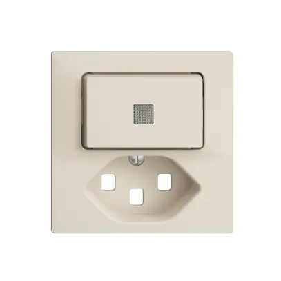 Kit frontale EDIZIOdue crema, 60×60mm T23 con lente 