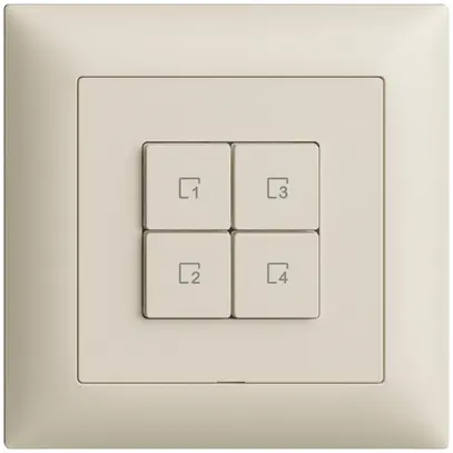 Poussoir scène ENC 4 scènes/4T WLAN Edue Wiser crema 
