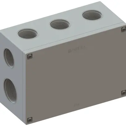 Boîte de dérivation AP IP65, vide, gris, 105×150×70mm, sans bornes 