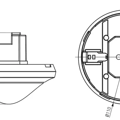 Rilevatore di presenza INC Theben theRonda P360 DALI-2 HCL bianco 