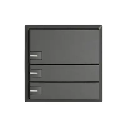 Pulsante universale EDIZIO.liv UNI SNAPFIX® c.LED RGB 3× com.1T grs 