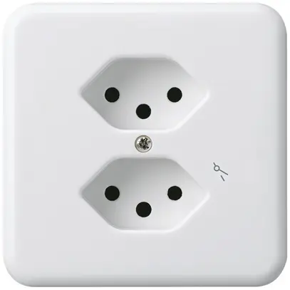 Presa INC basico 2×tipo 13S bianco per BOMI 