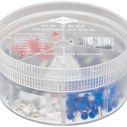 Assortimento estremità di cavo KNIPEX con capicorda isolati 400 pezzi 