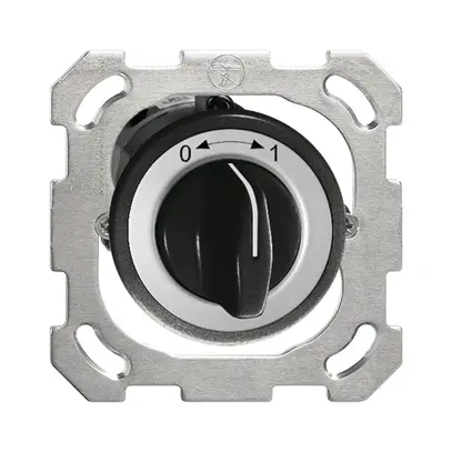 Contact pivotant ENC 0<-->1 noir avec manette 