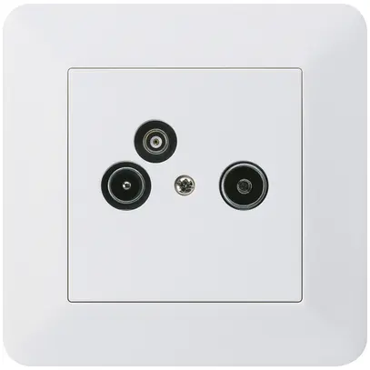 Presa antenna INC R/TV/dati kallysto.trend 2GHz 19db bianco 