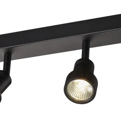 Plafoniera/lpda a muro SLV PURI QUAD CW GU10 4×50W 560×56×86mm nero 