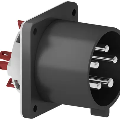 Fiche d'appar.INC CEE Bals 5P 32A 500V 7h noir IP44 nick.QC 