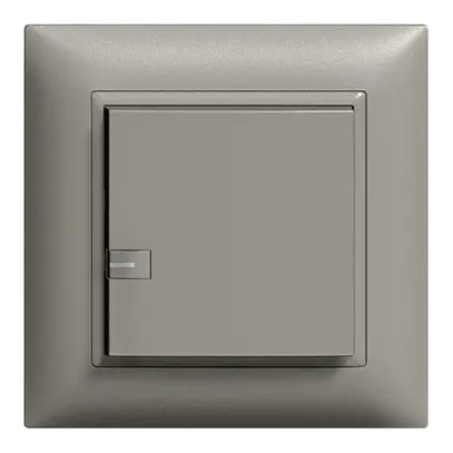 Tasto INC ZEP imp/min.1c/1t con LED EDIZIOdue grigio scuro 