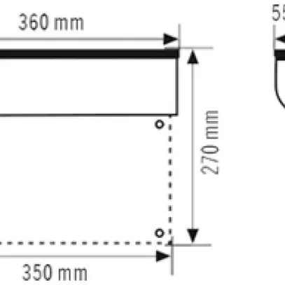 Lampada di emergenza ESYLUX SLD EL LED IR 230V 3W IP40 3h all fissag.al soffitto 