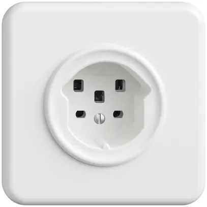 Prise ENC STANDARDdue T25 blanc 
