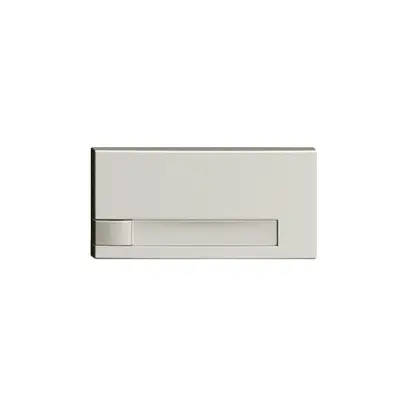 Tasto 1/2 KNX/elettronico senza LED+cart. EDIZIOdue comando 1×grigio chiaro 