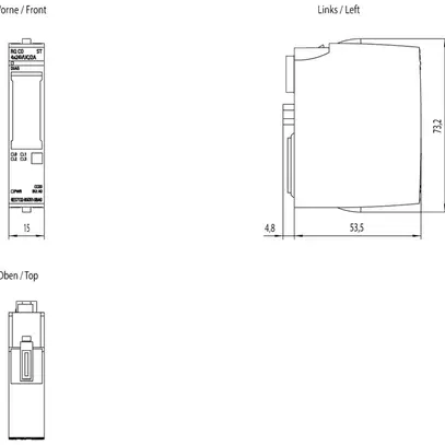 SPS-Relaismodul Siemens SIMATIC ET200SP RQ 4×24VDC/2A ST A0 CC00 