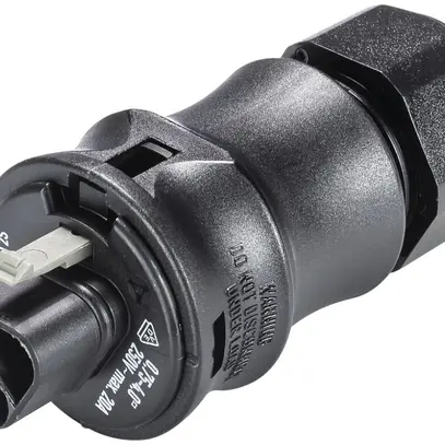 Fiche Wieland 2×1.5mm² 3L noir 