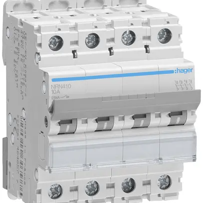 Disjoncteur Hager MCB 4P 415V type C 10A 4UM 