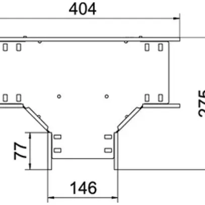 Pièce en T BET RT 110×150mm acier galvanisé à chaud 