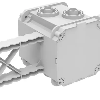UP-Einlasskasten Spotbox UP1, 1×1, Flügeldose, grau 