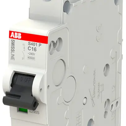 Disjoncteur SMISSLINE TP, 1L, C, 16A, 40kA 