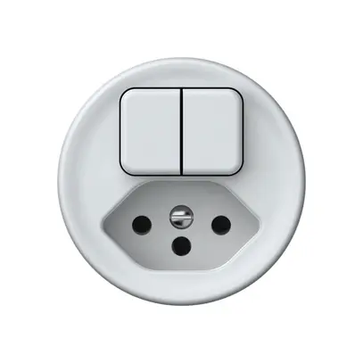 Combinazione origin sch 3+3 + 1×tipo 13 bianco 