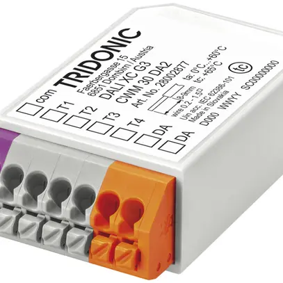 Module poussoir Tridonic DALI XC G3, 4 entrées, IP20 