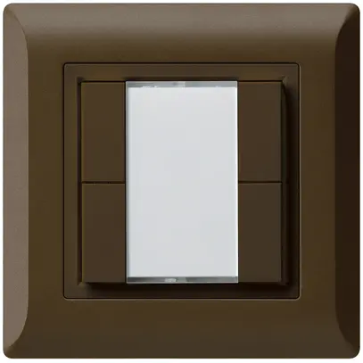 Pulsante multifunzionale INC kallysto.line KNX RF 4×marrone 