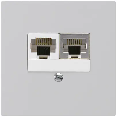 Scatola INC kallysto 2×RJ45s+u separato grigio chiaro 