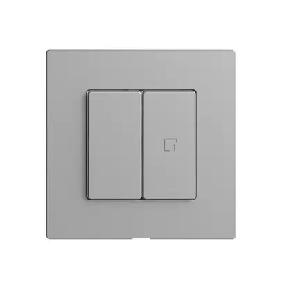 Interruttore 1K/2T scena WLAN Edue Wiser silver 