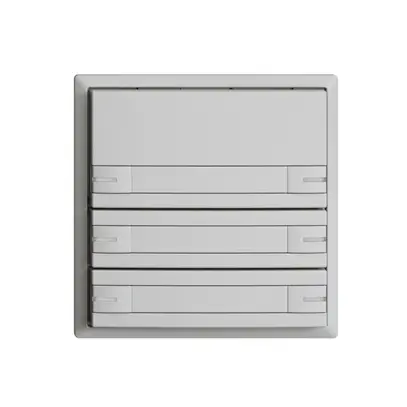 UP-Universaltaster 6×1T Schraubklemme EDIZIOdue hellgrau, mit Papiereinlage+LED 