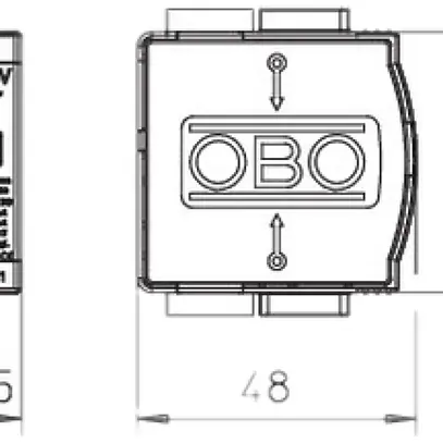 Scaricatore di sovratensione Bettermann parte sup.V20-C 0-300PV 