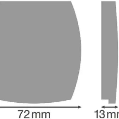 Capuchons LEDVANCE TRUSYS FLEX 72×78mm polycarbonate blanc  2pcs 