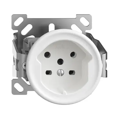 Presa AP STANDARDdue T15 bianco senza cappa 