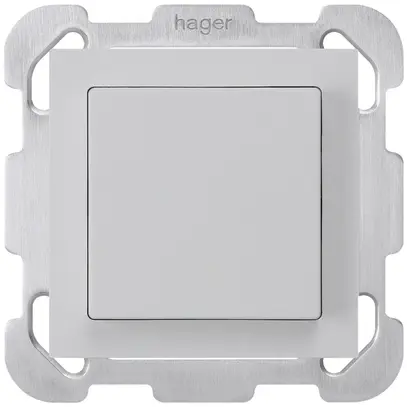 Interrupteur ENC kallysto 6/1L gris clair avec plaque de fixation 