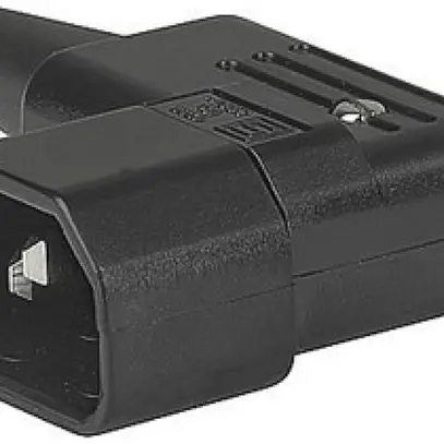 Spina d'apparecchi universale L+N+PE 10 A 250V nero 