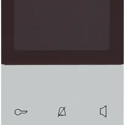 Postazione video interna AP Hager elcom.touch comfort 2-fili, grigio chiaro 