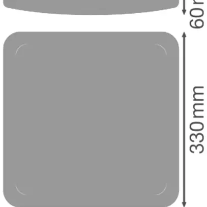 Diffusore LEDVANCE SF SQUARE materiale sintetico simmetrico 330×330mm opale 