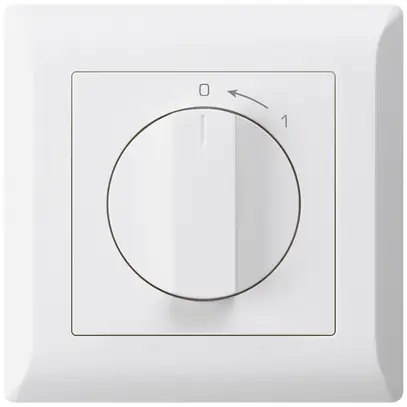 Contatto rotativo INC 0<-1/2L bianco kallysto.line con manopola 
