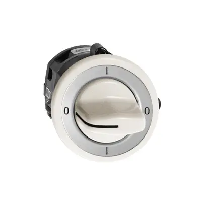 Interrupteur rotatif ENC FH 0/2P blanc, avec manette 