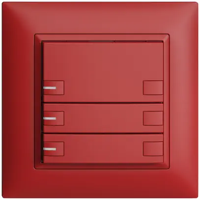 Pulsante INC KNX 3×EDIZIOdue berry RGB con LED 