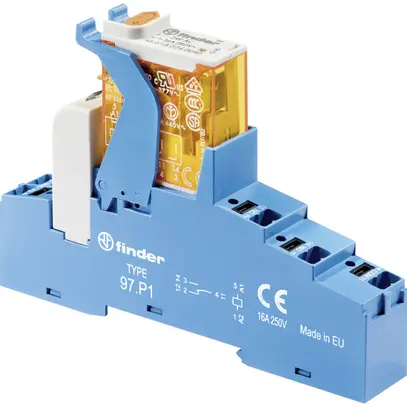 Relais de couplage AMD Finder 4C.P1, 1W 16A AgNi, 24VAC, bornes Push-In 