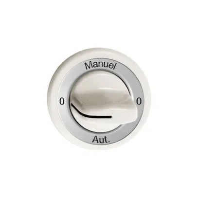 Kit frontal 0-Auto-0-Main blanc pour interrupteur rotatif 