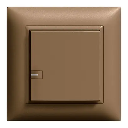 Poussoir ENC ZEP 1c/1t ON-OFF avec LED EDIZIOdue coffee 